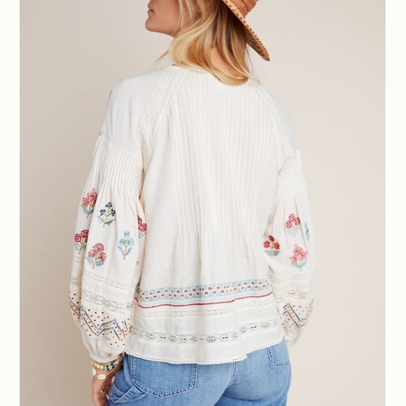 Anthropologie Kayla Embroidered Blouse - Picture 4 of 9